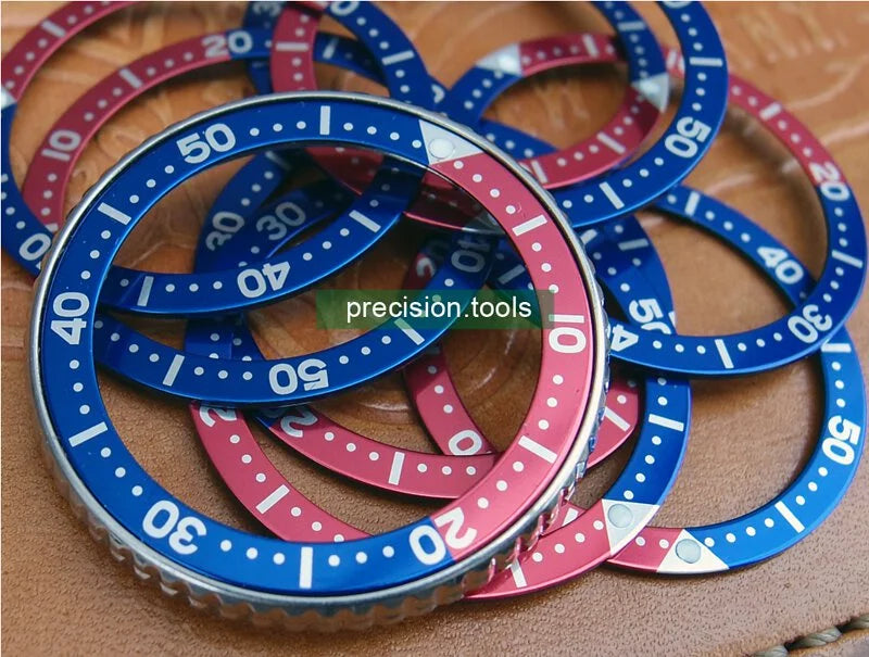 Blue Red Pepsi Color Replacement Insert For Seiko SKX013 015 4205-0155 Spare Parts