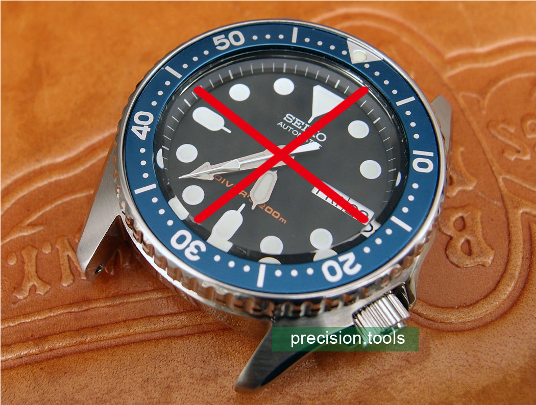 Navy Blue Color Replacement Insert For Seiko SKX013 015 4205-0155 Spare Parts