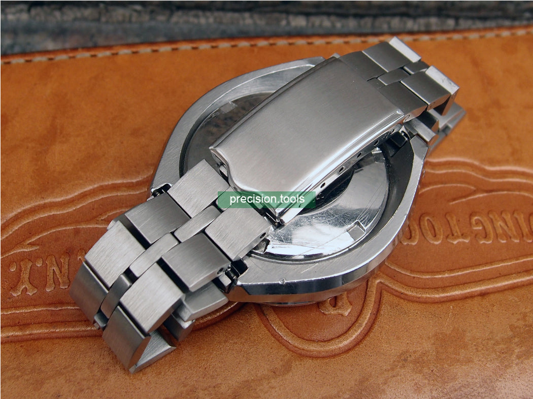 魚の骨 型。 完璧にマッチ . Seiko 6138-0040 茶馬 Speed Timer  。ステンレス鋼 。 交換用時計バンド 。 社外品