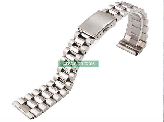 20mm Straight End Stainless Steel President Oyster Bracelet For Vintage Watches