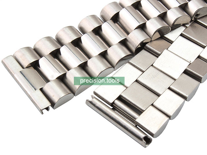 20mm Straight End Stainless Steel President Oyster Bracelet For Vintage Watches