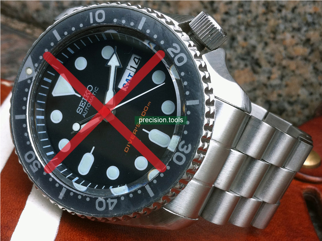 大統領型 完璧にマッチ Seiko SKX0007 009 011 Scuba 交換用時計ブレスレット 。 ダブルロックバックル 。 社外品