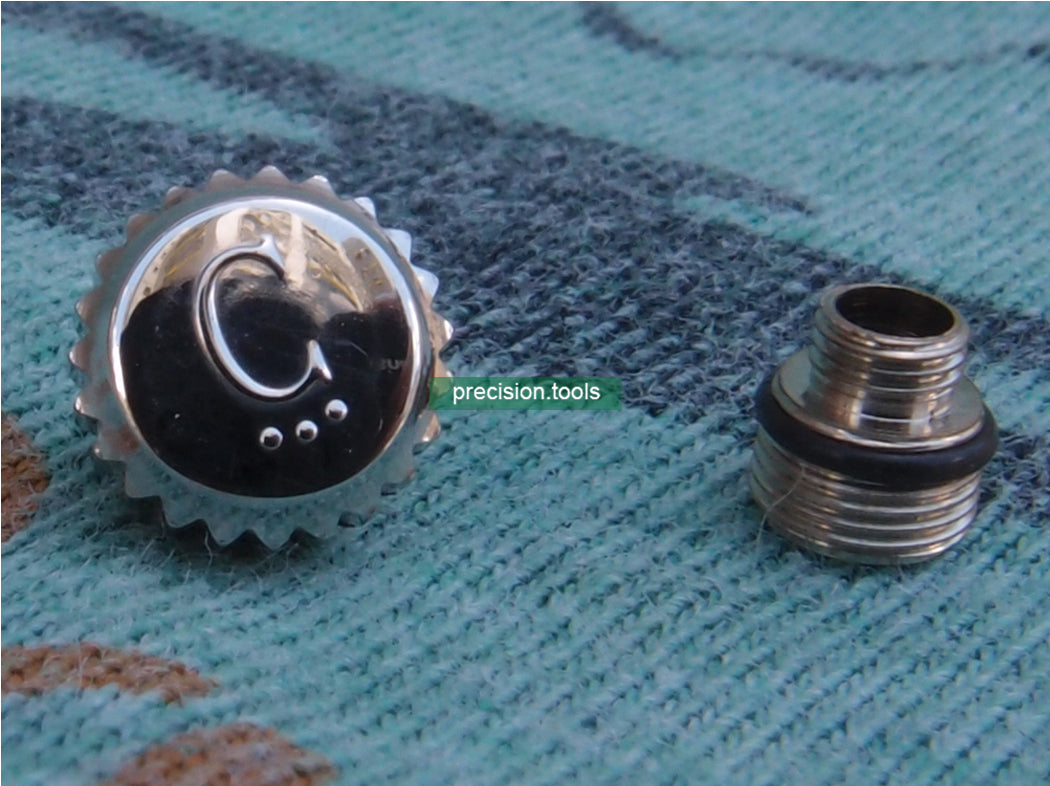 7.0mm Solid Stainless Steel  COMEX  C Logo Diver Screw Crown 0529 For ETA 2824-2 2836-2