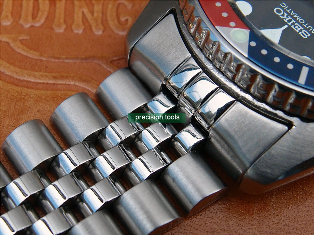 20mm Jubilee Type Stainless Steel Curved End Pieces For Seiko SKX013 SKX015 Scuba