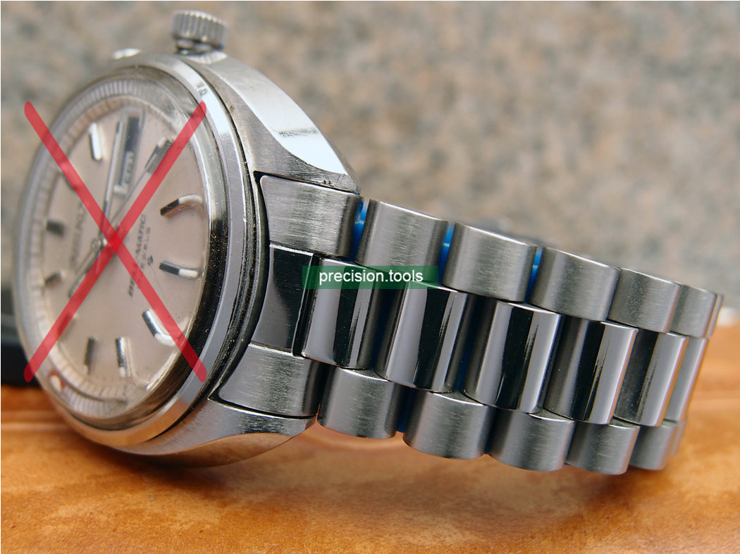 大統領 型 完璧にマッチ Seiko 4006-7001 ベルマチック Bell-Matic 交換用時計ブレスレット 。 社外品