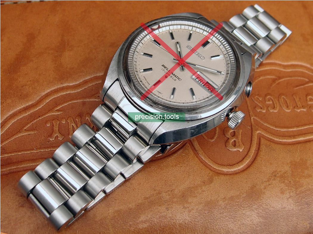 大統領 型 完璧にマッチ Seiko 4006-7001 ベルマチック Bell-Matic 交換用時計ブレスレット 。 社外品