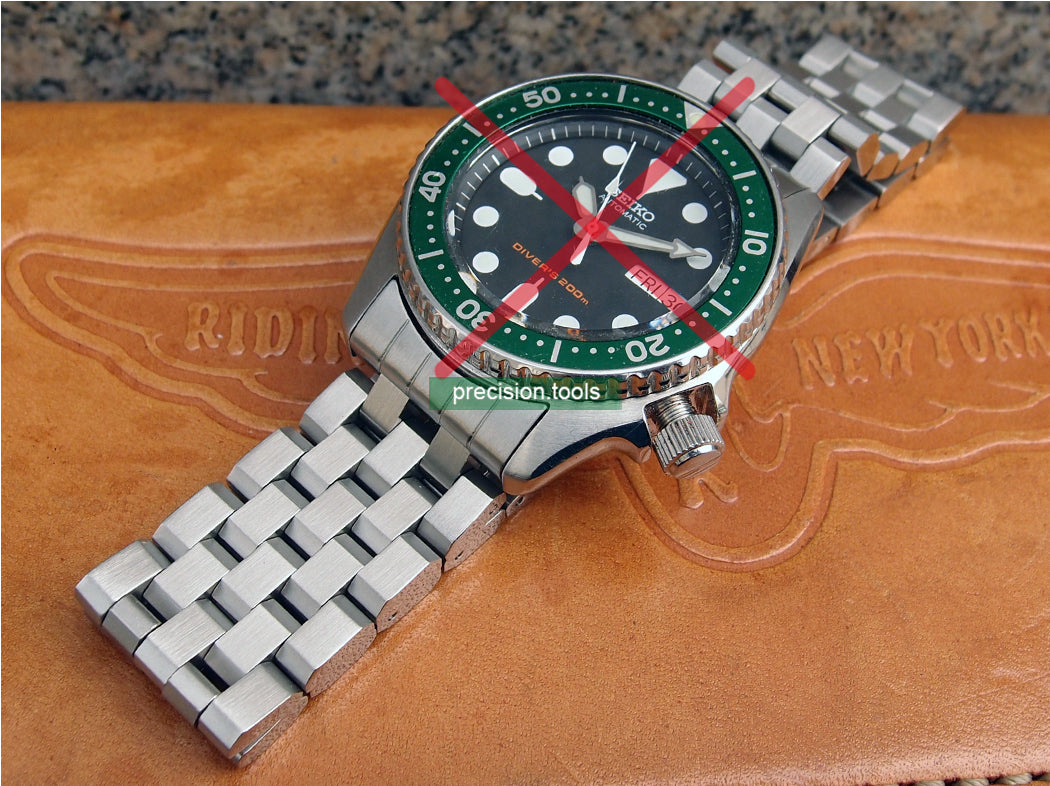 Engineer 型 。 完璧にマッチ Seiko SKX013 SKX015 . 交換用時計ブレスレット . ステンレス鋼 製 。 社外品 