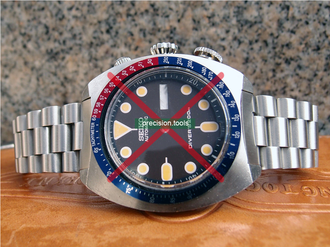 大統領型 完璧にマッチ Seiko 6139-6002 6000 ポーグ Pogue 交換用時計ブレスレット 。 ダブルロックバックル 。 社外品