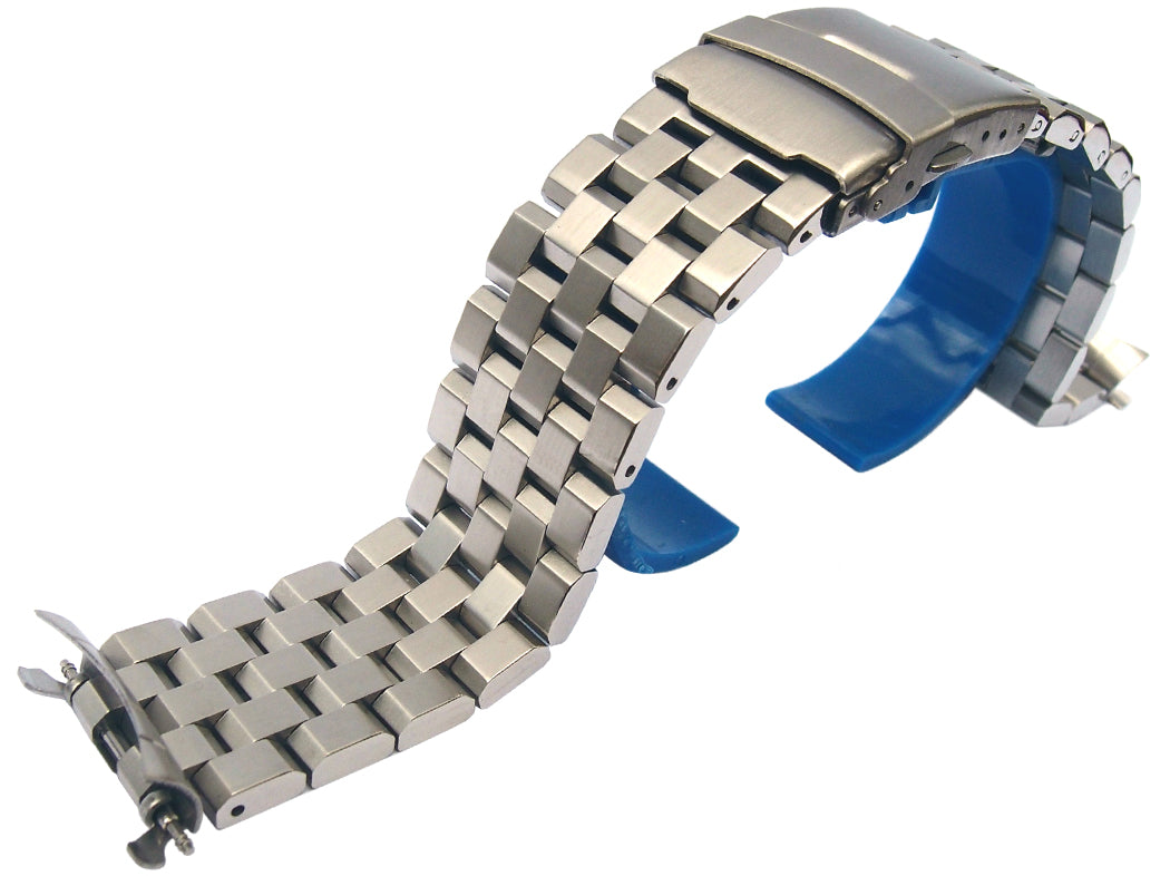 Curve End Stainless Steel Engineer Bracelet For Seiko SRP773 775 777