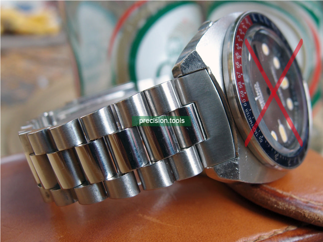 Stainless Steel President Bracelet For Seiko 6139-6002 6000 6005 6009 Pogue Vintage Clasp