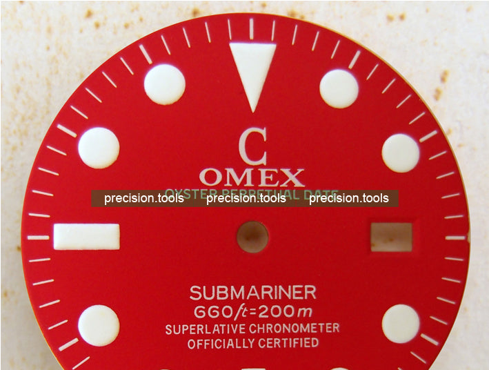 赤色。 C-OMEX 。 交換用 の 時計の文字盤 。 完璧にマッチ 。 ETA 2824-2 自動機械式 ムーブメント 。 時計修理部品 。 社外品