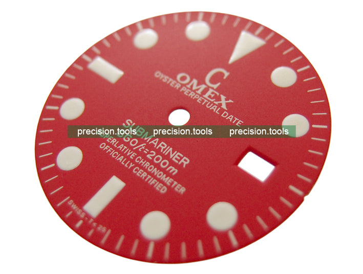 赤色。 C-OMEX 。 交換用 の 時計の文字盤 。 完璧にマッチ 。 ETA 2824-2 自動機械式 ムーブメント 。 時計修理部品 。 社外品