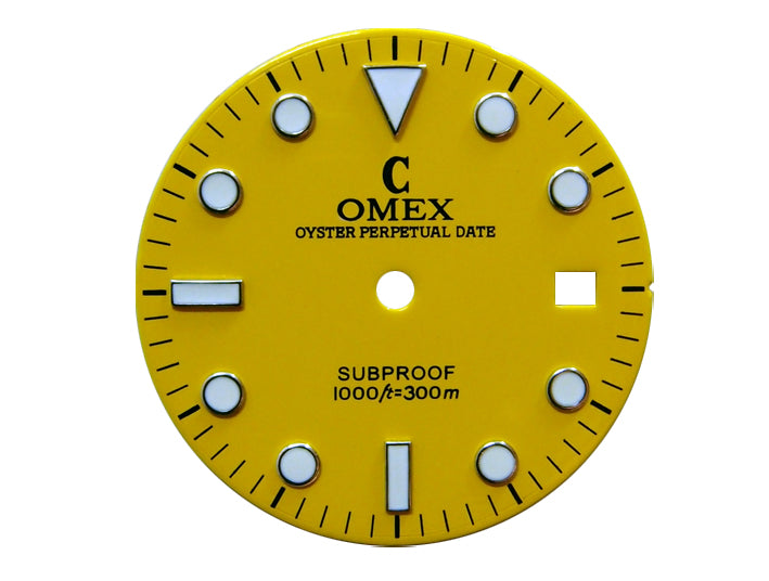 黄色。 C-OMEX 。 交換用 の 時計の文字盤 。 完璧にマッチ 。 DG-2813 自動機械式 ムーブメント 。 時計修理部品