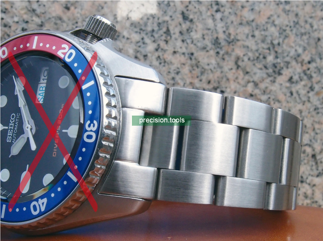 Seiko SKX015 Solid Stainless Steel Bracelet