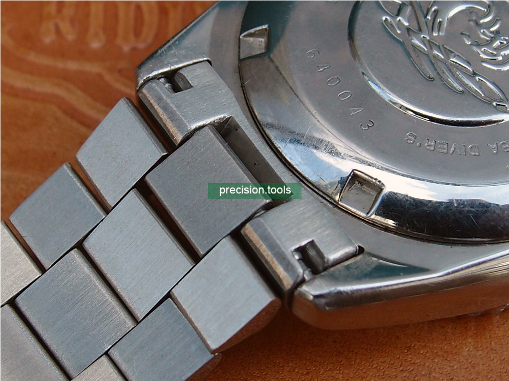大統領型 完璧にマッチ Seiko SKX013 交換用時計ブレスレット ソリッドスチールのエンドピース ダブルロックバックル