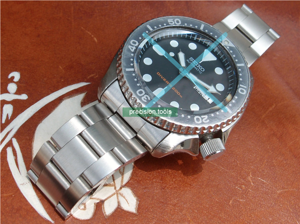 22mm Solid Stainless Steel Vintage Clasp Bracelet For Seiko SKX007 009 011 Scuba