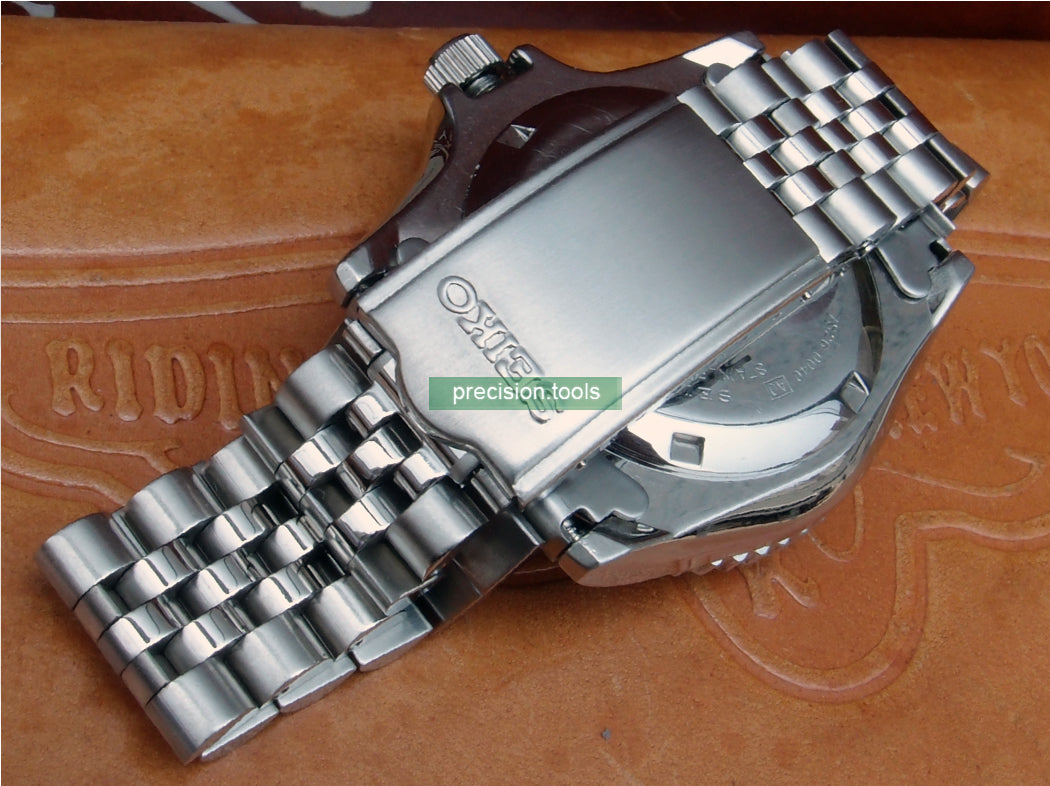 銀禧型 ジュビリー 。 完璧にマッチ Seiko SKX031 033 。 ステンレス鋼 。 ヴィンテージバックル 。 交換用時計バンド 。 社外品