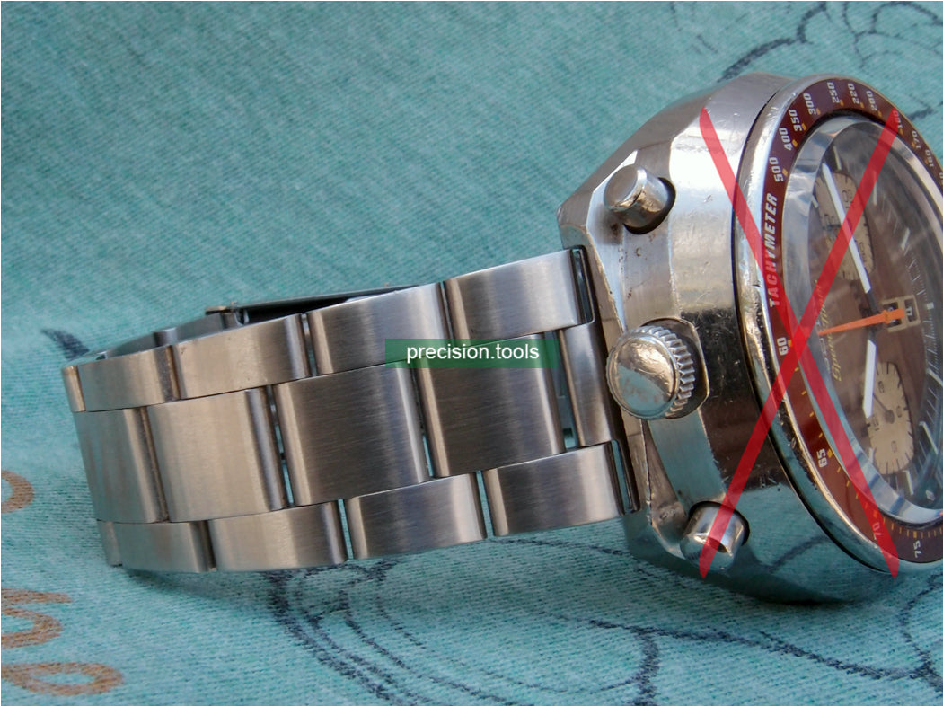 完璧にマッチ .  Seiko 6138-0040 BullHead  ★  新品 ★ ステンレス鋼 . Oyster . ブレスレット . 時計交換部品 。 社外品