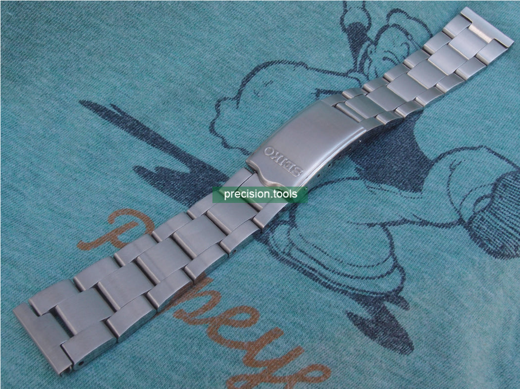 20mm Stainless Steel Bracelet For Seiko 6138-0040 BullHead With Vintage Clasp