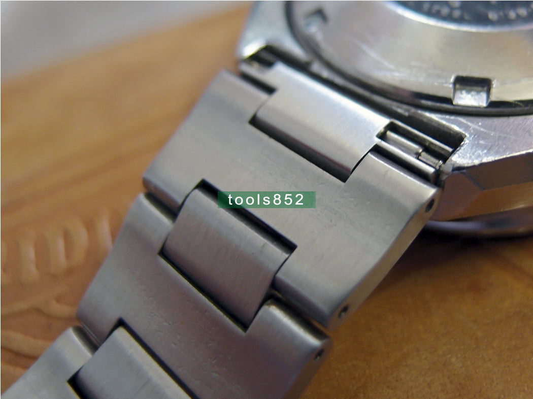 Solid Stainless Steel H Type Bracelet For Seiko 6138-0040 BullHead With Vintage Clasp