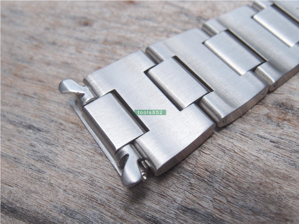 Solid Steel H Type Bracelet For Seiko 6119 7170 7173 8300 Rally Vintage Clasp