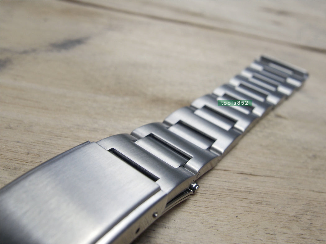 19mm 316L Brushed Stainless Steel H-Link Straight End Watch Band Strap Suitable for SEIKO Rally Watch Replace Bracelet - 1511 19mm 316L Brushed Stainless Steel H-Link Straight End Watch Band Strap Suitable for SEIKO Rally Watch Replace Bracelet - 1511