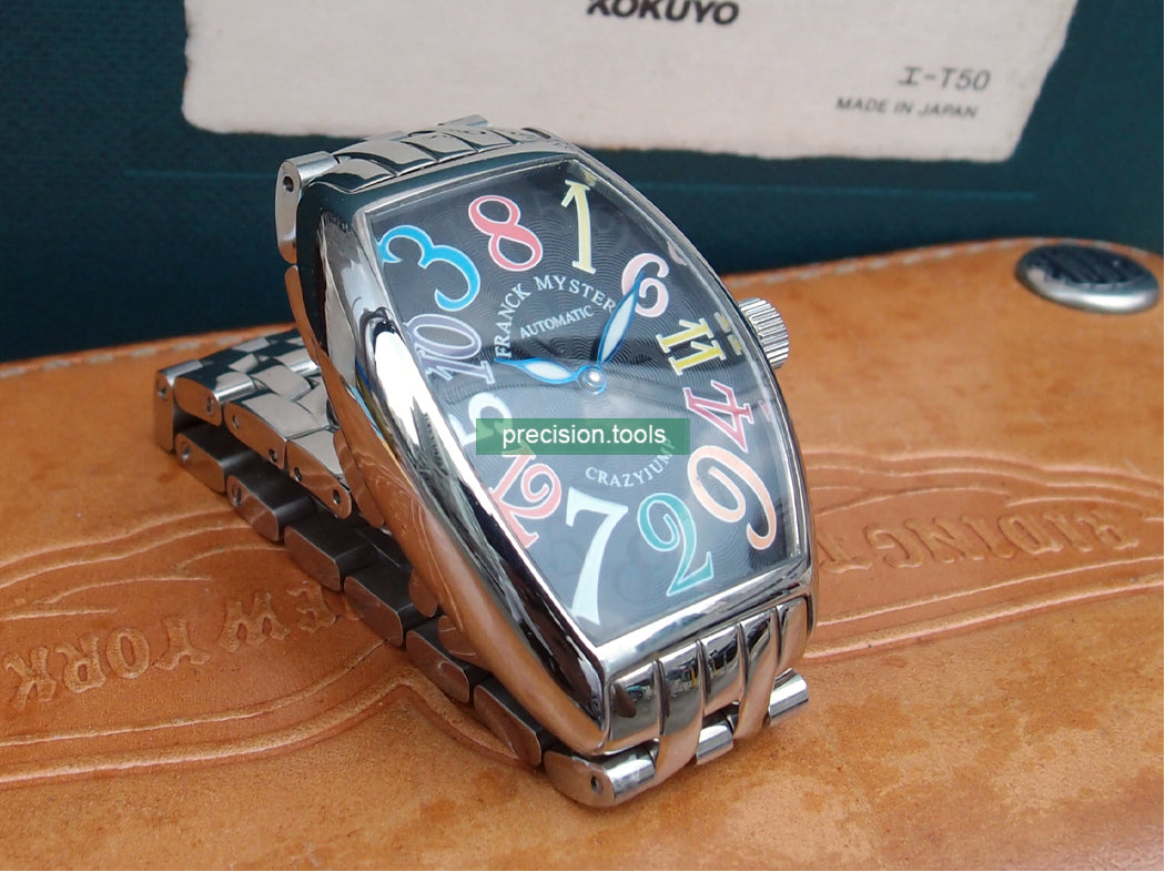 ★ NOS ★ Barrel Shape . Crazy Jump . Automatic . Stainless Steel . Wrist Watches ★ New Old Stock ★ 069901