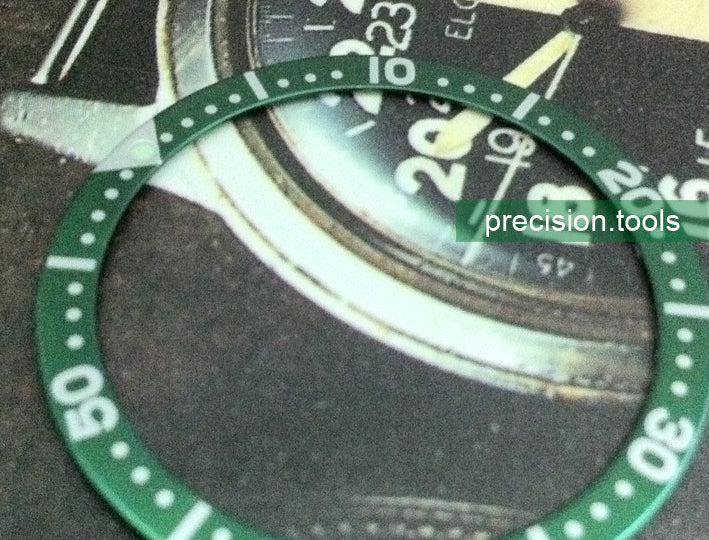 緑の色 。 アルミニウム製 。 交換用 。 完璧にマッチ 。 Seiko 6309-7548 7040 SKX007  。 ベゼルインサート 。 時計交換部品 。 社外品