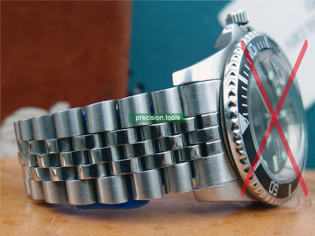 Stainless Steel Jubilee Replacement Bracelet For Sandoz 3933-D-77-2 Watches Only