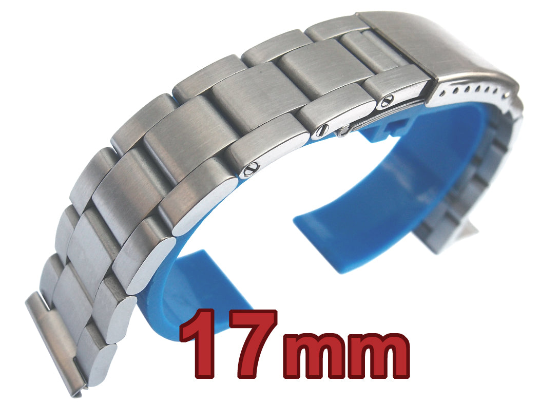 17 18 19 20mm Straight End Solid Stainless Steel Bracelet For Oyster Watches 0271